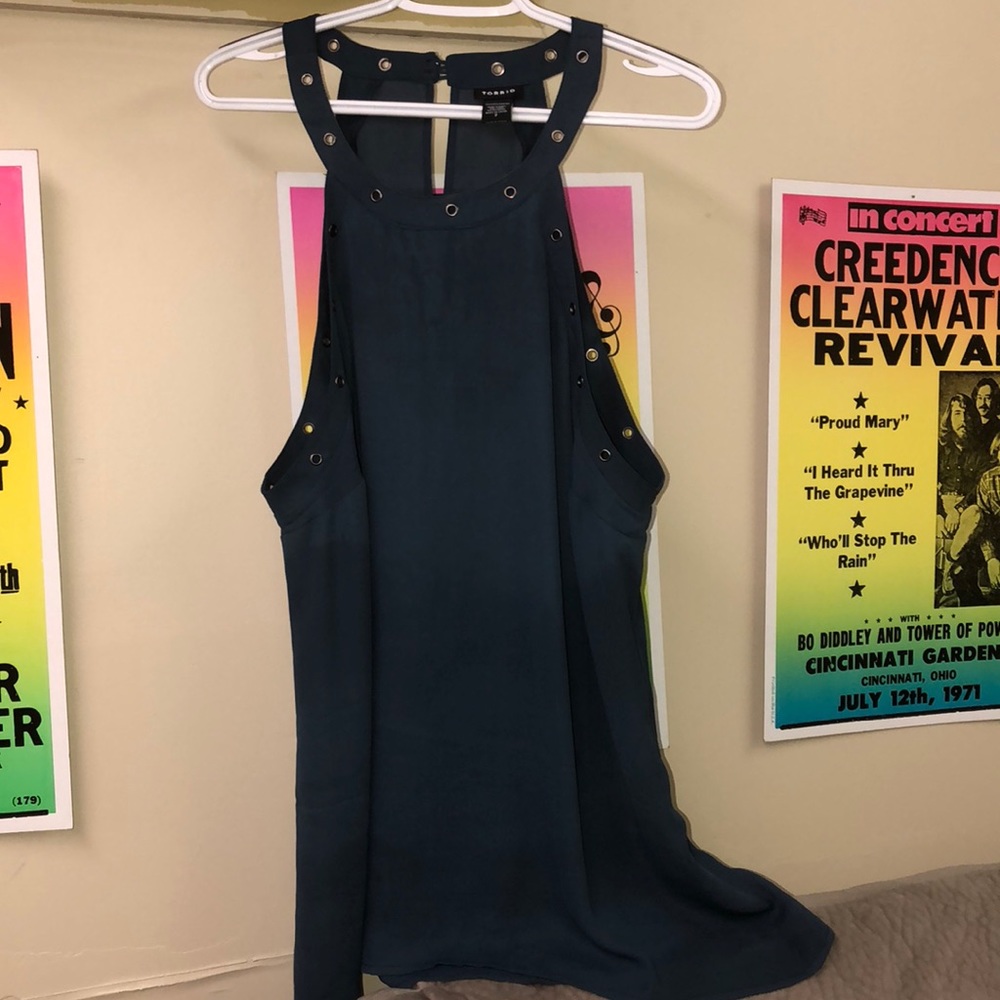 Torrid halter style flowly shirt